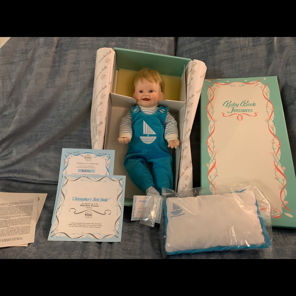 Knowles  Collectible Christophers First Smile Doll